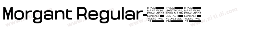Morgant Regular字体转换